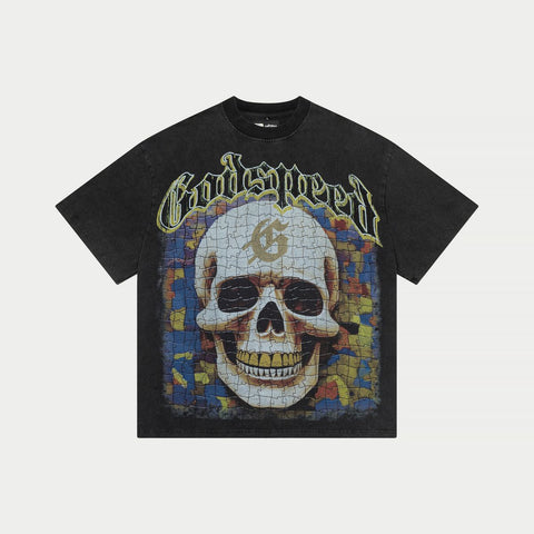 GODSPEED Puzzle T Shirt Black Wash