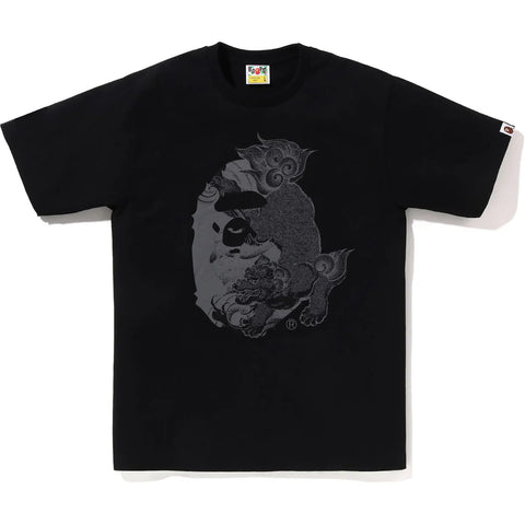 JAPANESE TATTOO BIG APE HEAD TEE BLACK