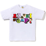 Bape Varsity Font Tee White