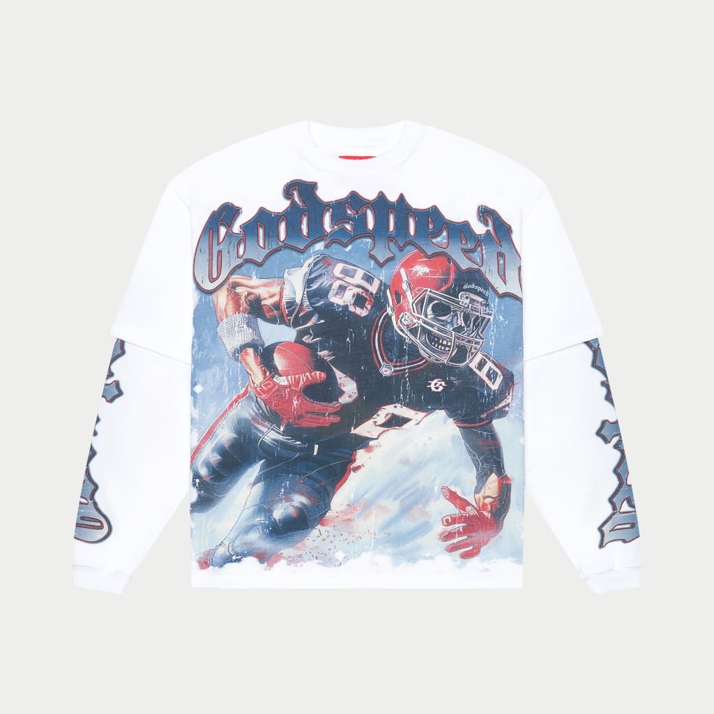 GODSPEED Endzone Layered Long Sleeve White – ELITE KICKZ RVA
