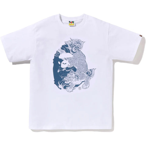 JAPANESE TATTOO BIG APE HEAD TEE WHITE