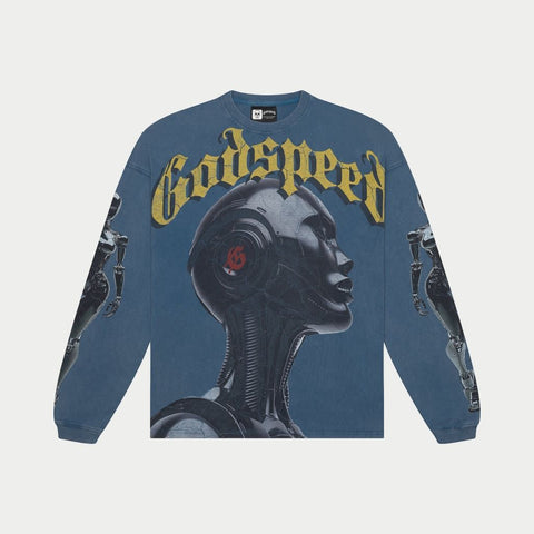 GODSPEED Alexa Long Sleeve Shirt True Blue Wash