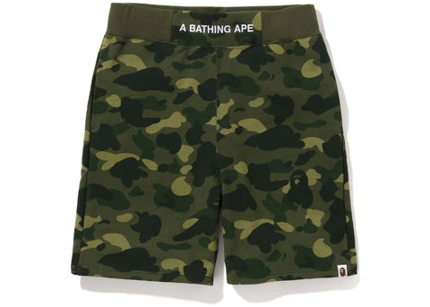 BAPE Color Camo Sweat Shorts (SS22) Green