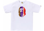 BAPE Fans Scarf Ape Head Tee White