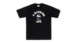 BAPE Glitch Woodland Camo College Tee Black/Purple