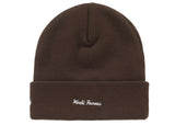 Supreme New Era Action Beanie Brown
