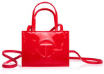 Telfar Small Patent Shopping Bag Red