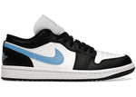 Jordan 1 Low Black University Blue White (Women's)