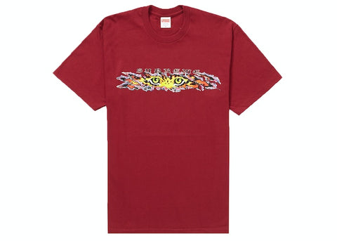 Supreme Eyes Tee Cardinal