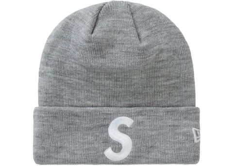 Supreme New Era S Logo Beanie Heather Grey